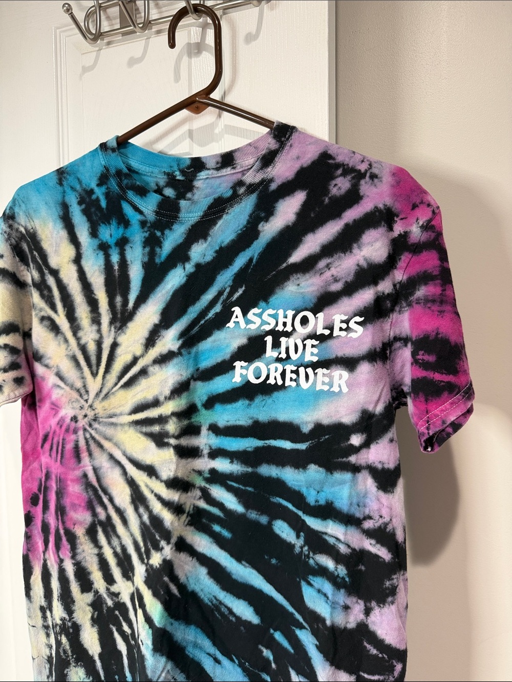 Assholes Live Forever Tie Dye Tee - Picture 2 of 3